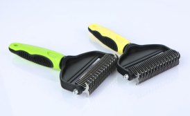 Double-edged Deshedding Pet Brush