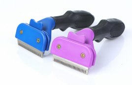 Straight, Self-cleaning, Deshedding Pet Brush,